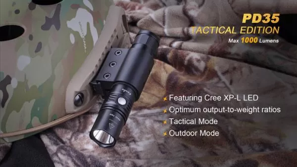 Fenix PD35 TAC (Tactical Edition) LED Taschenlampe 1000 Lumen inkl. Batterien Fenix PD35 TAC (Tactical Edition) LED Taschenlampe 1000 Lumen inkl. Batterien
