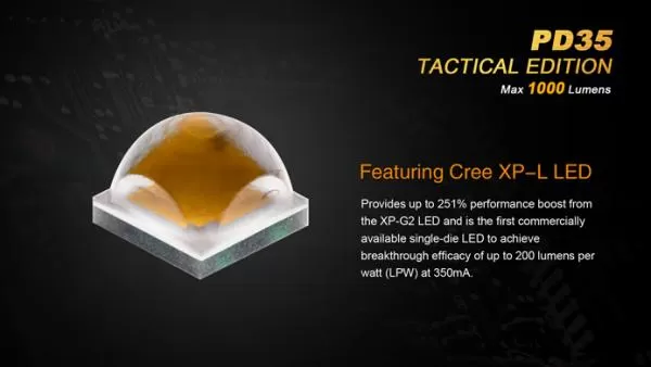 Fenix PD35 TAC (Tactical Edition) LED Taschenlampe 1000 Lumen inkl. Batterien Fenix PD35 TAC (Tactical Edition) LED Taschenlampe 1000 Lumen inkl. Batterien