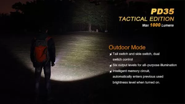 Fenix PD35 TAC (Tactical Edition) LED Taschenlampe 1000 Lumen inkl. Batterien Fenix PD35 TAC (Tactical Edition) LED Taschenlampe 1000 Lumen inkl. Batterien