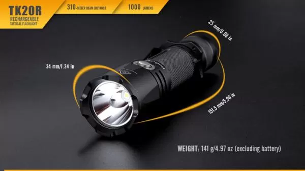 Fenix TK20R Cree XP-L HI V3 LED 1000 Lumen Taschenlampe Fenix TK20R Cree XP-L HI V3 LED 1000 Lumen Taschenlampe