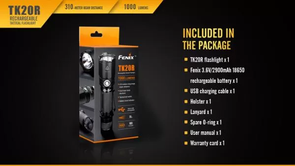 Fenix TK20R Cree XP-L HI V3 LED 1000 Lumen Taschenlampe Fenix TK20R Cree XP-L HI V3 LED 1000 Lumen Taschenlampe