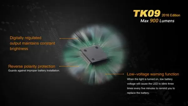 Fenix TK09 2016 Cree XP-L HI LED Taschenlampe 900 Lumen, inkl. Batterien Fenix TK09 2016 Cree XP-L HI LED Taschenlampe 900 Lumen, inkl. Batterien