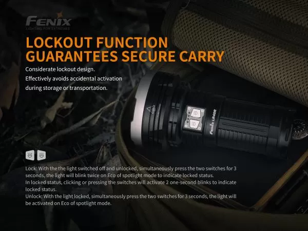 Fenix LR40R LED Taschenlampe / Suchscheinwerfer 12000 Lumen inkl. Akkupack Fenix LR40R LED Taschenlampe / Suchscheinwerfer 12000 Lumen inkl. Akkupack
