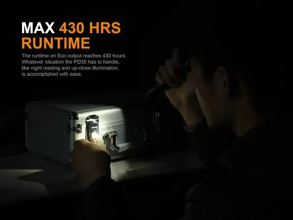 Fenix PD35 V2.0 Cree XP-L HI V3 1000 Lumen LED Taschenlampe inkl. Batterien, schwarz Fenix PD35 V2.0 Cree XP-L HI V3 1000 Lumen LED Taschenlampe inkl. Batterien, schwarz