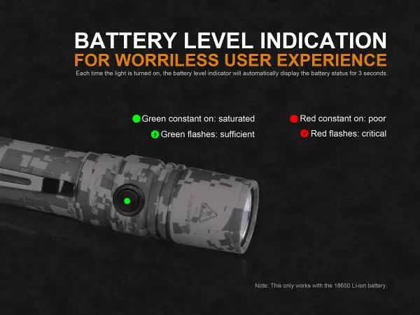 Fenix PD35 V2.0 Cree XP-L HI V3 1000 Lumen LED Taschenlampe inkl. Batterien, Digital Camo Fenix PD35 V2.0 Cree XP-L HI V3 1000 Lumen LED Taschenlampe inkl. Batterien, Digital Camo
