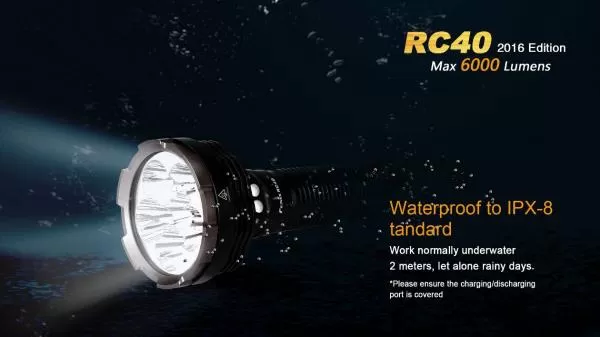 Fenix RC40 Cree XM-L2 U2 LED Taschenlampe 6000 Lumen Fenix RC40 Cree XM-L2 U2 LED Taschenlampe 6000 Lumen