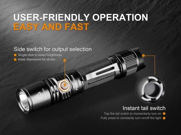 Fenix PD35 V2.0 Cree XP-L HI V3 1000 Lumen LED Taschenlampe inkl. Batterien, schwarz Fenix PD35 V2.0 Cree XP-L HI V3 1000 Lumen LED Taschenlampe inkl. Batterien, schwarz