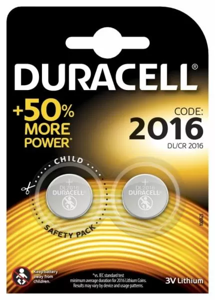 Duracell Lithium Knopfzelle CR2016 Duracell Lithium Knopfzelle CR2016