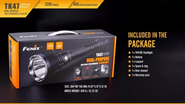 Fenix TK47UE Ultimate Edition 3200 Lumen LED Taschenlampe Fenix TK47UE Ultimate Edition 3200 Lumen LED Taschenlampe