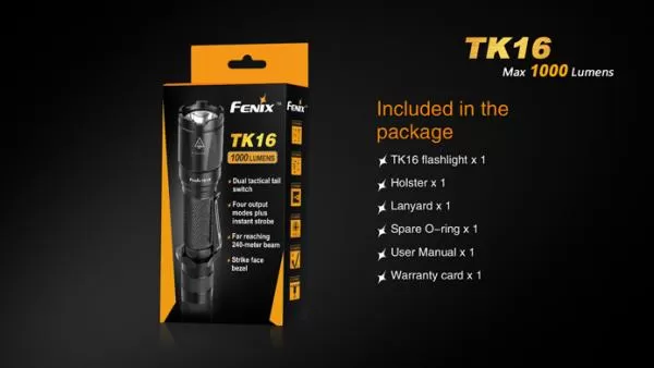 Fenix TK16 Cree XM-L2 U2 LED Taschenlampe 1000 Lumen Fenix TK16 Cree XM-L2 U2 LED Taschenlampe 1000 Lumen