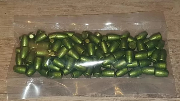 Testpack 180grain FP BB NLG .401 (.402) Hi-Tek Coating beschichtete Bleigeschosse, 100 Stück Testpack 180grain FP BB NLG .401 (.402) Hi-Tek Coating beschichtete Bleigeschosse, 100 Stück