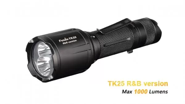 Fenix TK25 R&B rote und blaue LED Taschenlampe inkl. 2 x CR123A Batterien Fenix TK25 R&B rote und blaue LED Taschenlampe inkl. 2 x CR123A Batterien
