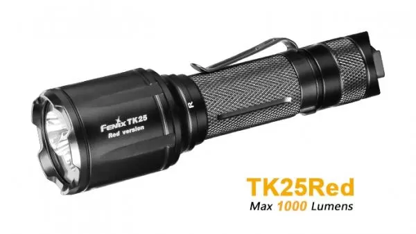 Fenix TK25Red rote & weiße LED Taschenlampe inkl. Batterien Fenix TK25Red rote & weiße LED Taschenlampe inkl. Batterien