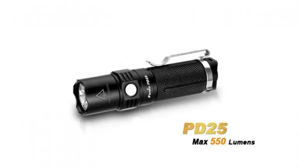 Fenix PD25 Cree XP-L V5 LED Taschenlampe 550 Lumen inkl. 1 x CR123A Batterie Fenix PD25 Cree XP-L V5 LED Taschenlampe 550 Lumen inkl. 1 x CR123A Batterie
