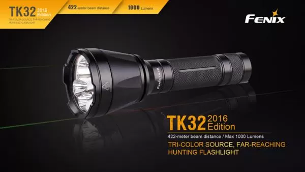 Fenix TK32 Cree XP-L HI V3 weißes Licht und XQ-E rot grün Tri-Color LED Taschenlampe Fenix TK32 Cree XP-L HI V3 weißes Licht und XQ-E rot grün Tri-Color LED Taschenlampe