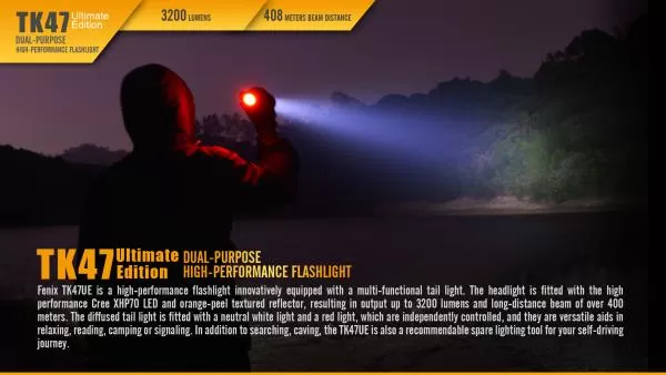 Fenix TK47UE Ultimate Edition 3200 Lumen LED Taschenlampe Fenix TK47UE Ultimate Edition 3200 Lumen LED Taschenlampe
