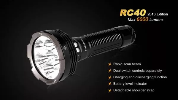 Fenix RC40 Cree XM-L2 U2 LED Taschenlampe 6000 Lumen Fenix RC40 Cree XM-L2 U2 LED Taschenlampe 6000 Lumen