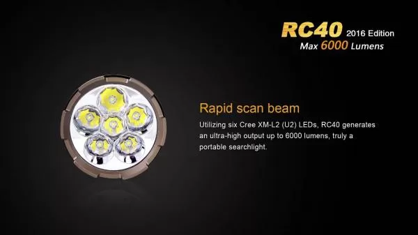 Fenix RC40 Cree XM-L2 U2 LED Taschenlampe 6000 Lumen Fenix RC40 Cree XM-L2 U2 LED Taschenlampe 6000 Lumen