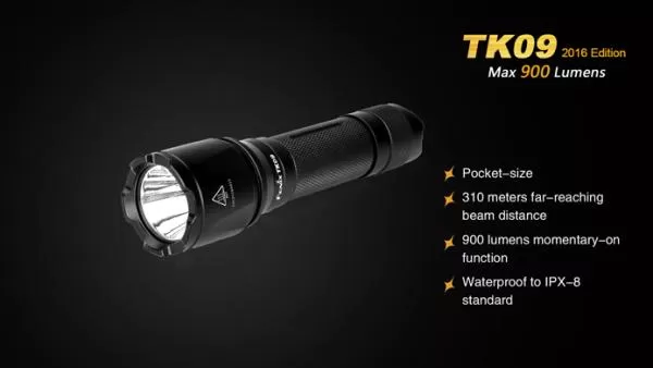 Fenix TK09 2016 Cree XP-L HI LED Taschenlampe 900 Lumen, inkl. Batterien Fenix TK09 2016 Cree XP-L HI LED Taschenlampe 900 Lumen, inkl. Batterien