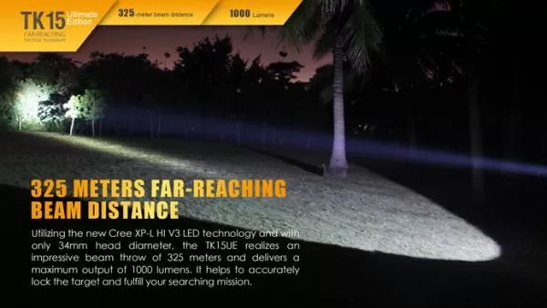 Fenix TK15UE CREE XP-L HI V3 LED Taschenlampe inkl. Batterien, schwarz Fenix TK15UE CREE XP-L HI V3 LED Taschenlampe inkl. Batterien, schwarz