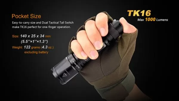 Fenix TK16 Cree XM-L2 U2 LED Taschenlampe 1000 Lumen Fenix TK16 Cree XM-L2 U2 LED Taschenlampe 1000 Lumen
