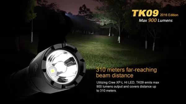 Fenix TK09 2016 Cree XP-L HI LED Taschenlampe 900 Lumen, inkl. Batterien Fenix TK09 2016 Cree XP-L HI LED Taschenlampe 900 Lumen, inkl. Batterien