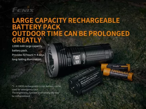 Fenix LR40R LED Taschenlampe / Suchscheinwerfer 12000 Lumen inkl. Akkupack Fenix LR40R LED Taschenlampe / Suchscheinwerfer 12000 Lumen inkl. Akkupack