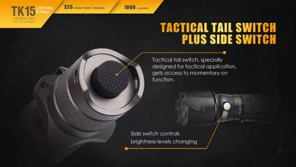 Fenix TK15UE CREE XP-L HI V3 LED Taschenlampe inkl. Batterien, schwarz Fenix TK15UE CREE XP-L HI V3 LED Taschenlampe inkl. Batterien, schwarz