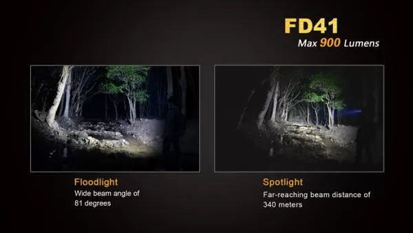 Fenix FD41 Cree XP-L HI LED Taschenlampe inkl 2 x CR123A Batterien Fenix FD41 Cree XP-L HI LED Taschenlampe inkl 2 x CR123A Batterien