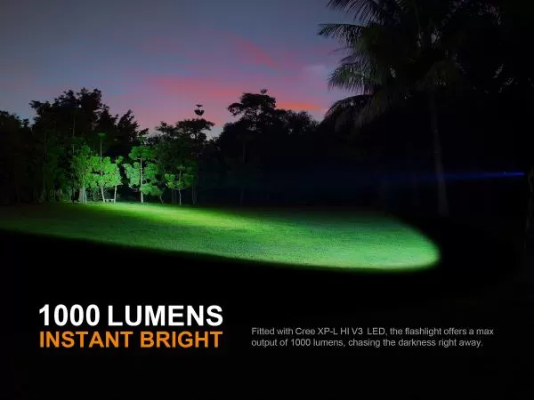 Fenix PD35 V2.0 Cree XP-L HI V3 1000 Lumen LED Taschenlampe inkl. Batterien, schwarz Fenix PD35 V2.0 Cree XP-L HI V3 1000 Lumen LED Taschenlampe inkl. Batterien, schwarz