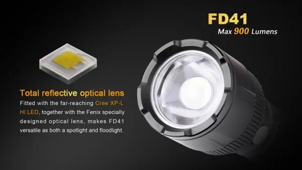 Fenix FD41 Cree XP-L HI LED Taschenlampe inkl 2 x CR123A Batterien Fenix FD41 Cree XP-L HI LED Taschenlampe inkl 2 x CR123A Batterien