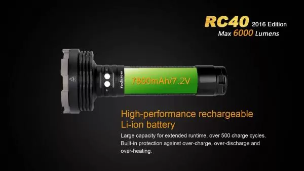 Fenix RC40 Cree XM-L2 U2 LED Taschenlampe 6000 Lumen Fenix RC40 Cree XM-L2 U2 LED Taschenlampe 6000 Lumen