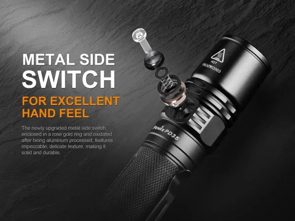 Fenix PD35 V2.0 Cree XP-L HI V3 1000 Lumen LED Taschenlampe inkl. Batterien, schwarz Fenix PD35 V2.0 Cree XP-L HI V3 1000 Lumen LED Taschenlampe inkl. Batterien, schwarz