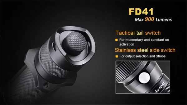 Fenix FD41 Cree XP-L HI LED Taschenlampe inkl 2 x CR123A Batterien Fenix FD41 Cree XP-L HI LED Taschenlampe inkl 2 x CR123A Batterien